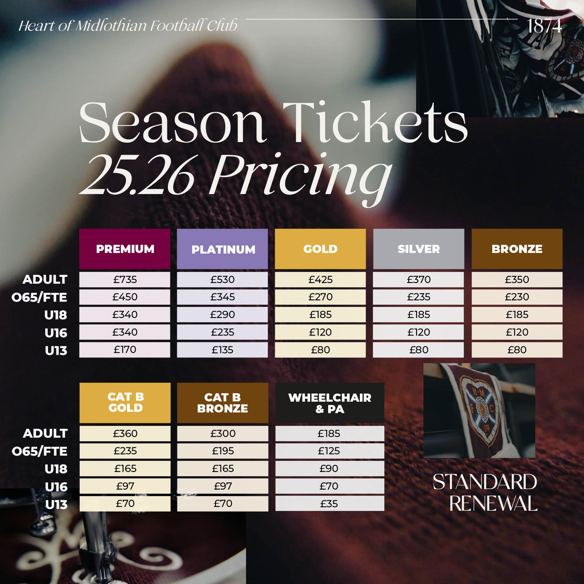 Heart of Midlothian FC Tickets Where to Buy Online and Check Availability