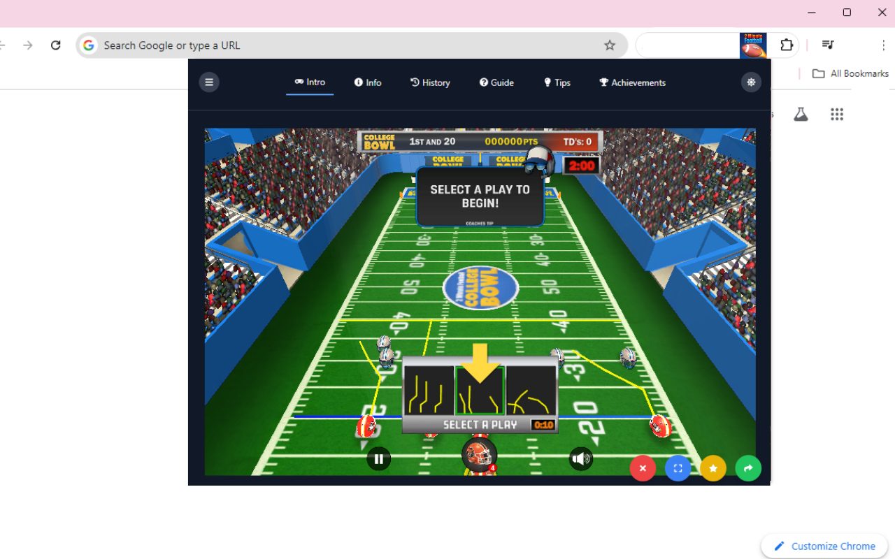 Why try 2 minute football unblocked online? Quick and easy fun!